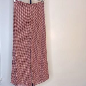 NEW…Black/Red/Multi ankle woven pants S (small) from Forever21